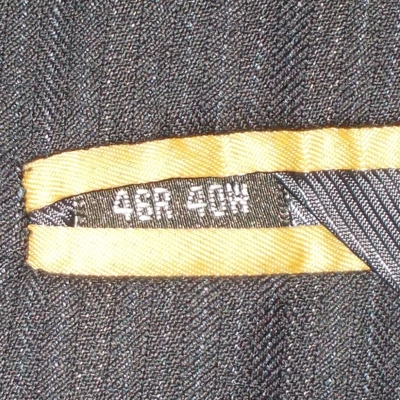 Adolfo International Men's 100% Wool Dark Blue 2 Button Blazer Jacket 46… - Picture 5 of 8